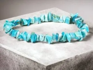 Armband turkoois chips