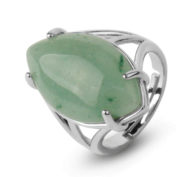 Edelsteen Ring groene Aventurijn