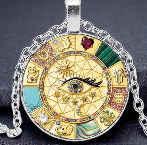 Egyptische oog ketting