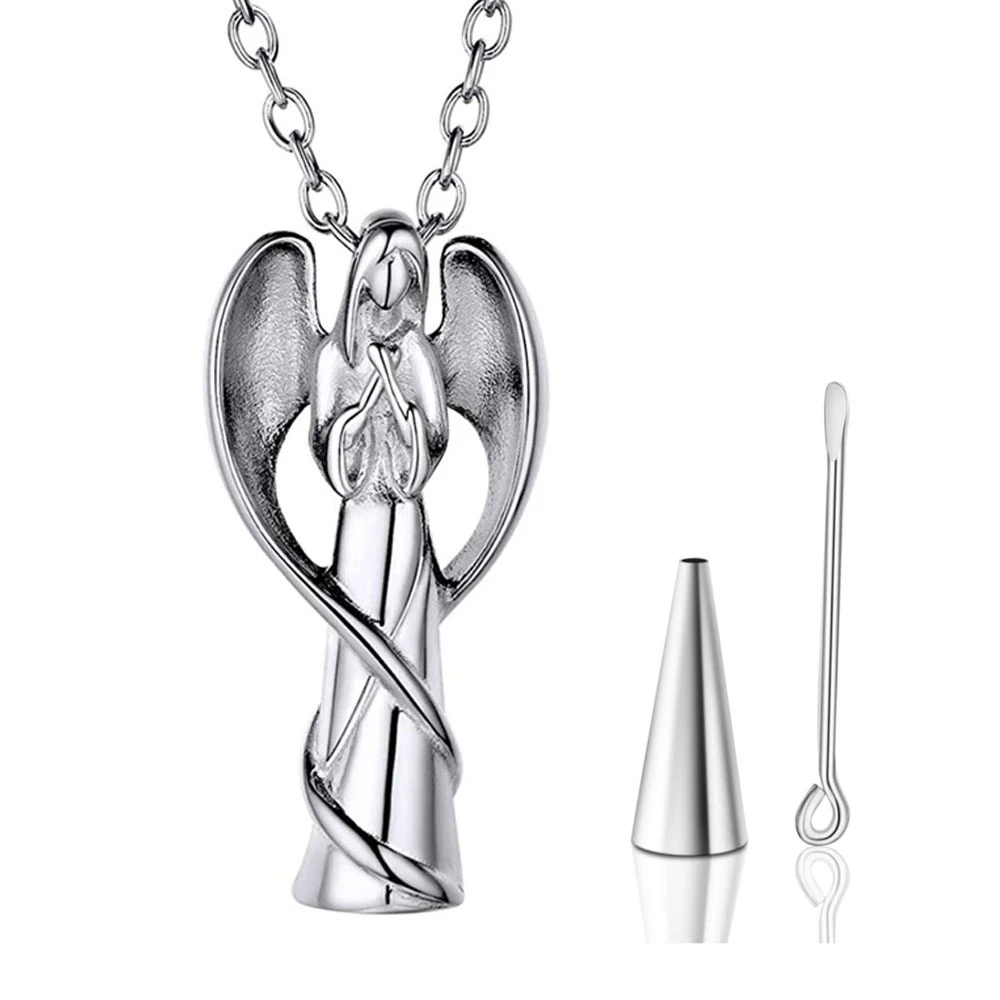 Engel Urn ketting zilverkleurig - Sieraden - Spiritueelboek.nl
