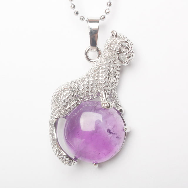 Edelsteen ketting Luipaard Amethist - Sieraden - Spiritueelboek.nl