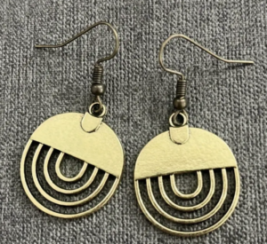 Goudkleurige Ronde Oorbellen