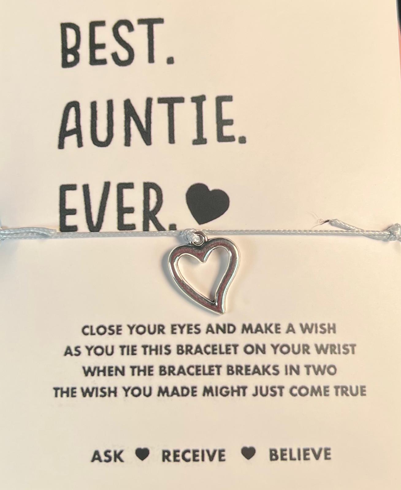 Armband met Hart Bedel - Beste tante