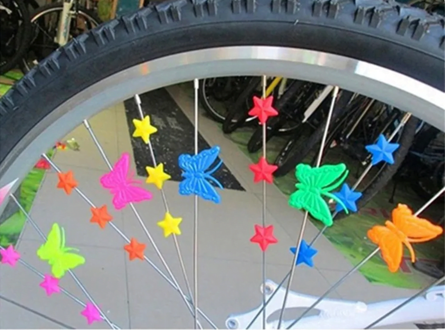 Gekleurde Vlinder Clips voor Op Fietsspaken - Tuin & Buiten - Spiritueelboek.nl