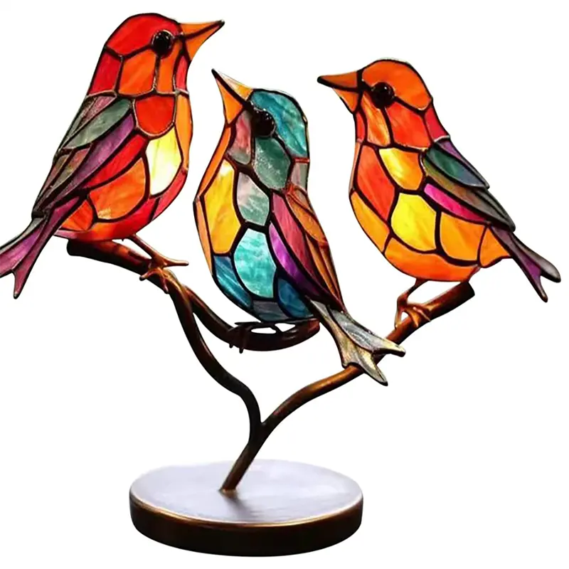 Kleurrijke metalen Vogeldecoratie