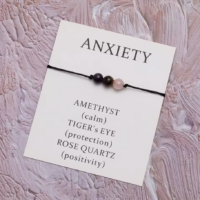 Verstelbare Angst-verlichtingsarmband met Edelstenen