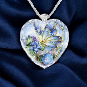Hart Ketting Blauwe Vlinder