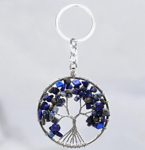 Sleutelhanger Lapis Lazuli Levensboom