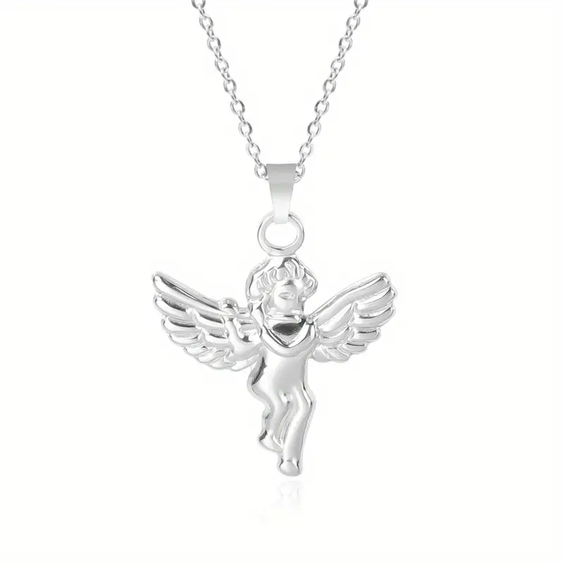 Zilverkleurige Engel Ketting