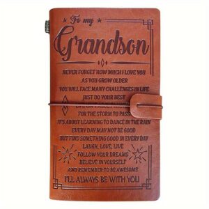 Leren Notitieboek - "To My Grandson"