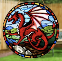 Raamhanger met Rode Draak