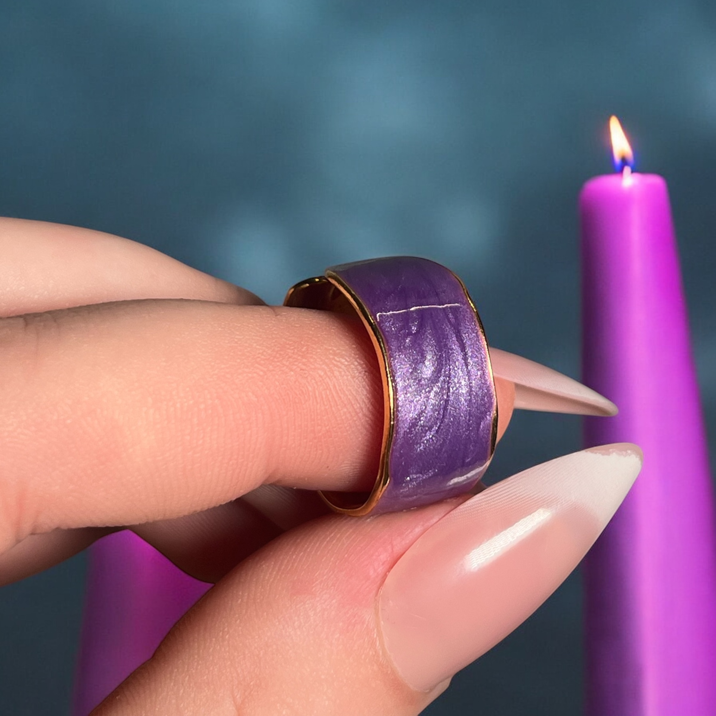 Donker Paarse Ring