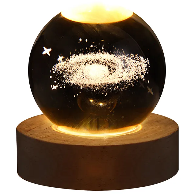 Melkweg Bol Lamp op Standaard - Zout(lampen) - Spiritueelboek.nl