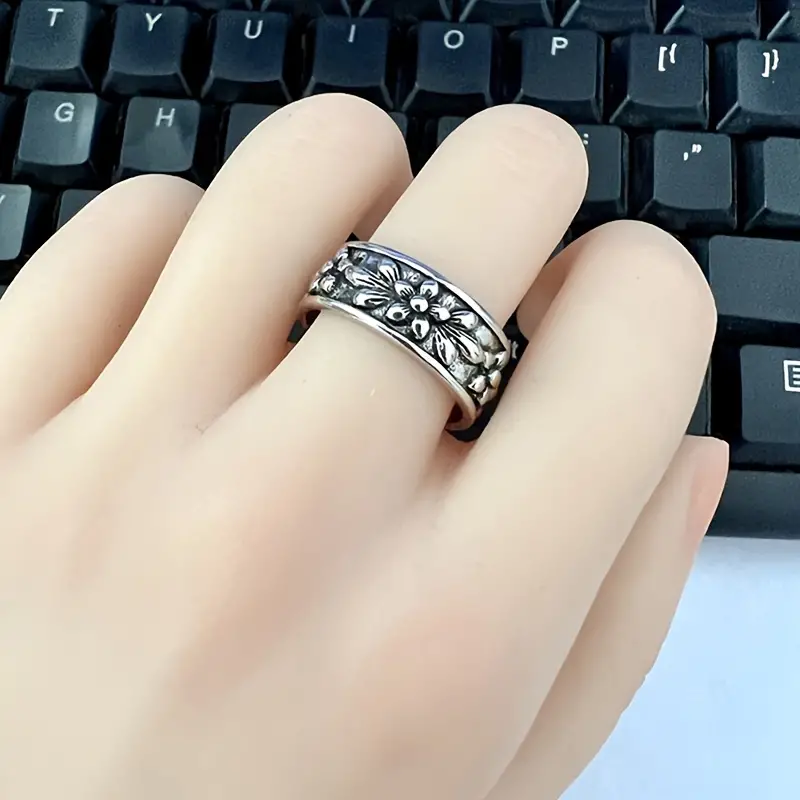 Retro Bloem Ring - Sieraden - Spiritueelboek.nl