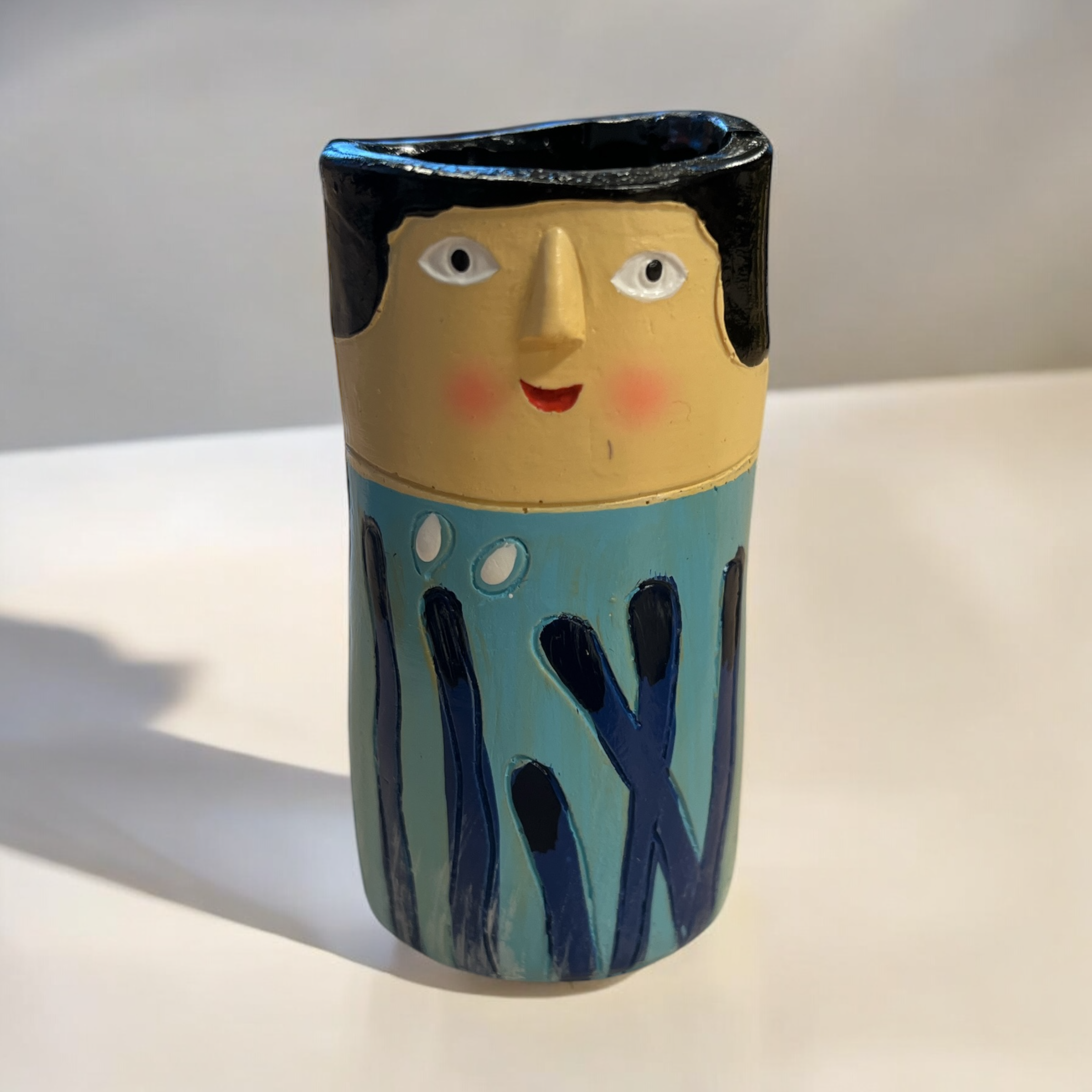 Vrouwen Vaas Blauw klein