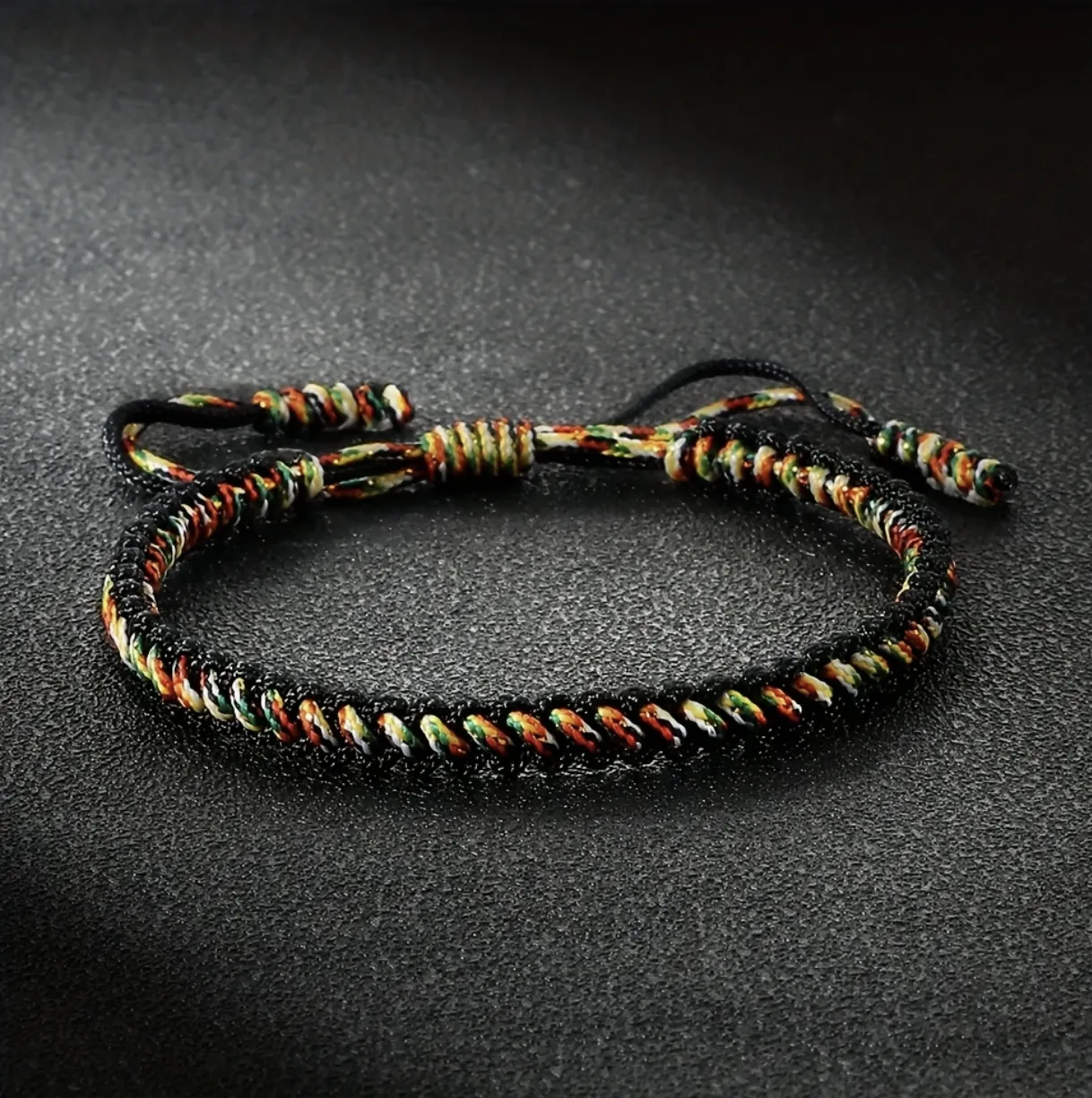 Gevlochten Zwarte Armband uit Tibet