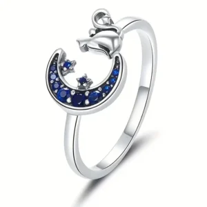 Kat Maan Ster Opening Verstelbare Ring