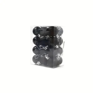 Kerstballen 24 stuks – Zwart