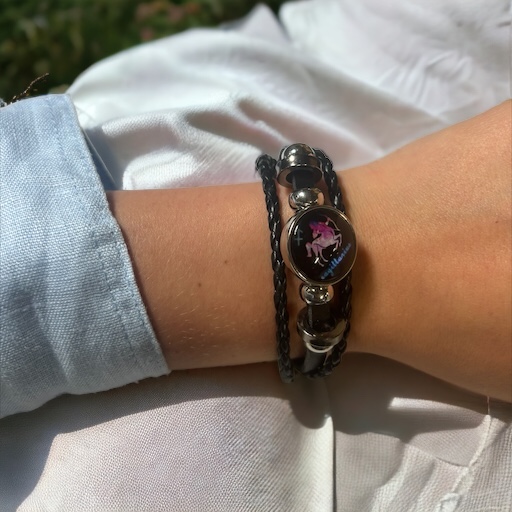 Zwarte Sterrenbeeld Armband Van Een Boogschutter
