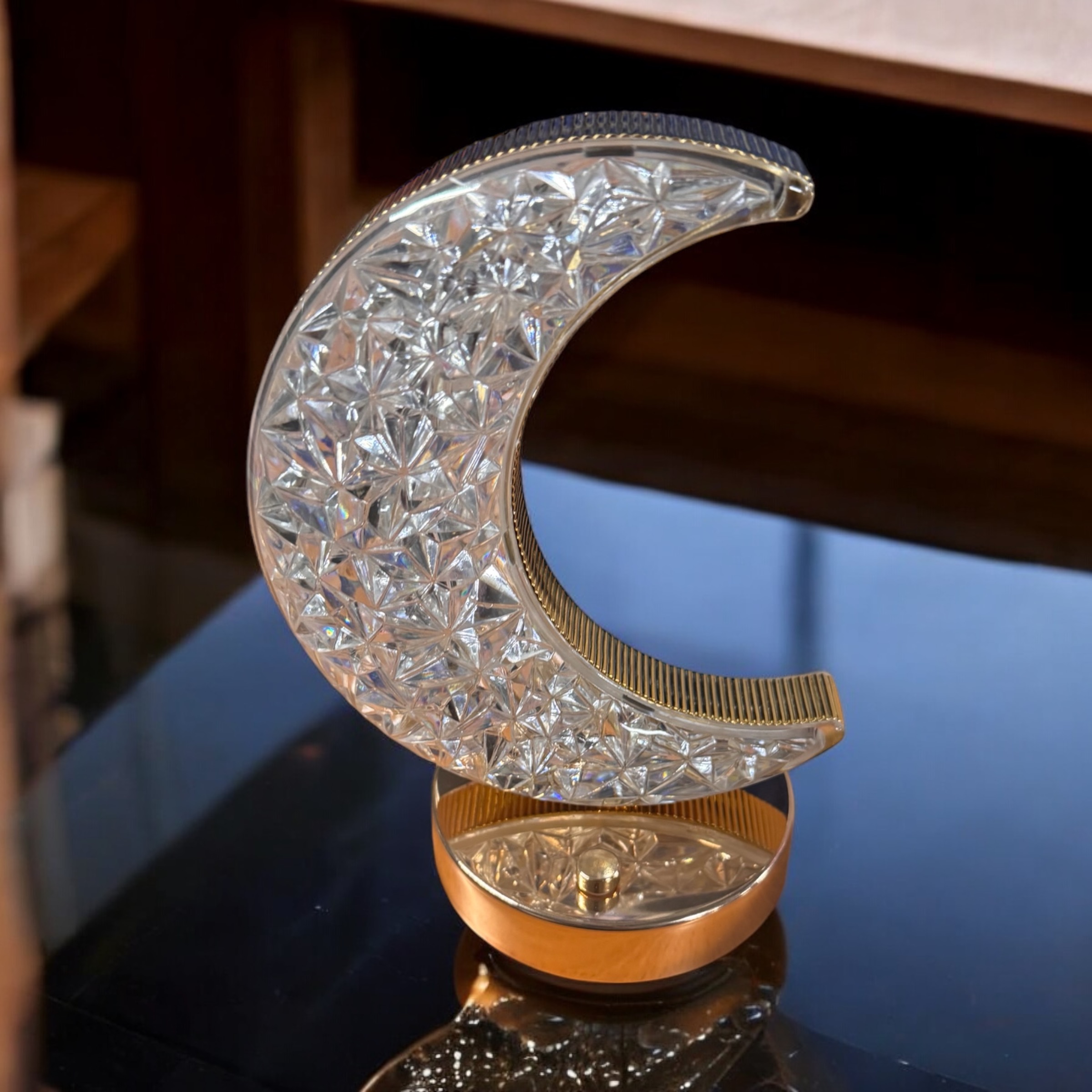 Maanlamp met Kristallook