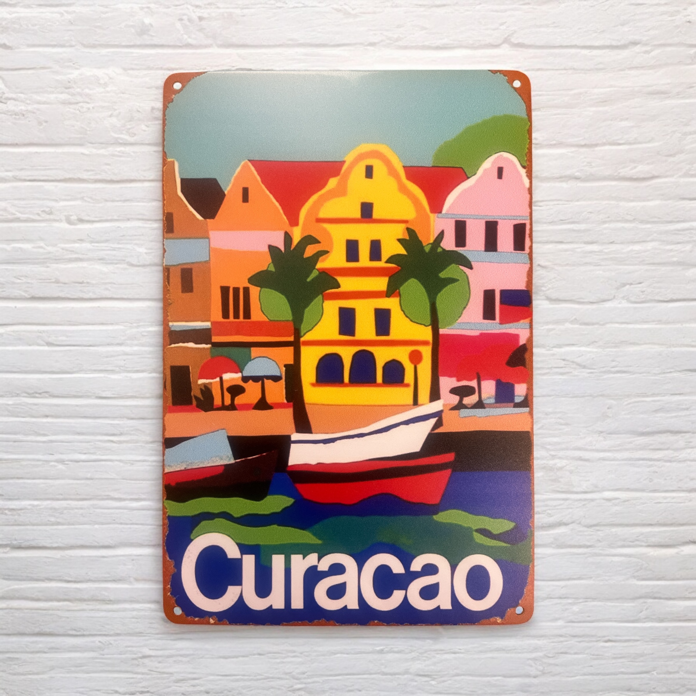 Metalen Curaçao Wanddecoratie