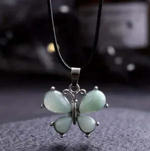 Aventurijn vlinder ketting