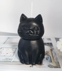 Kitten Geurkaars Zwart