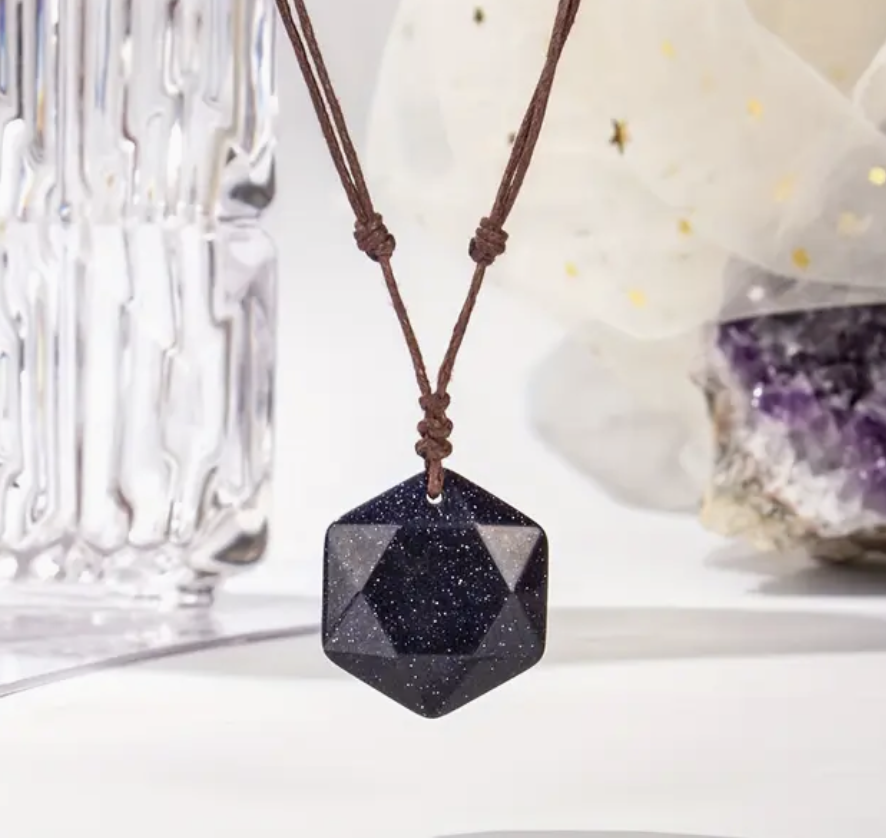 Blauw Goudsteen Hanger