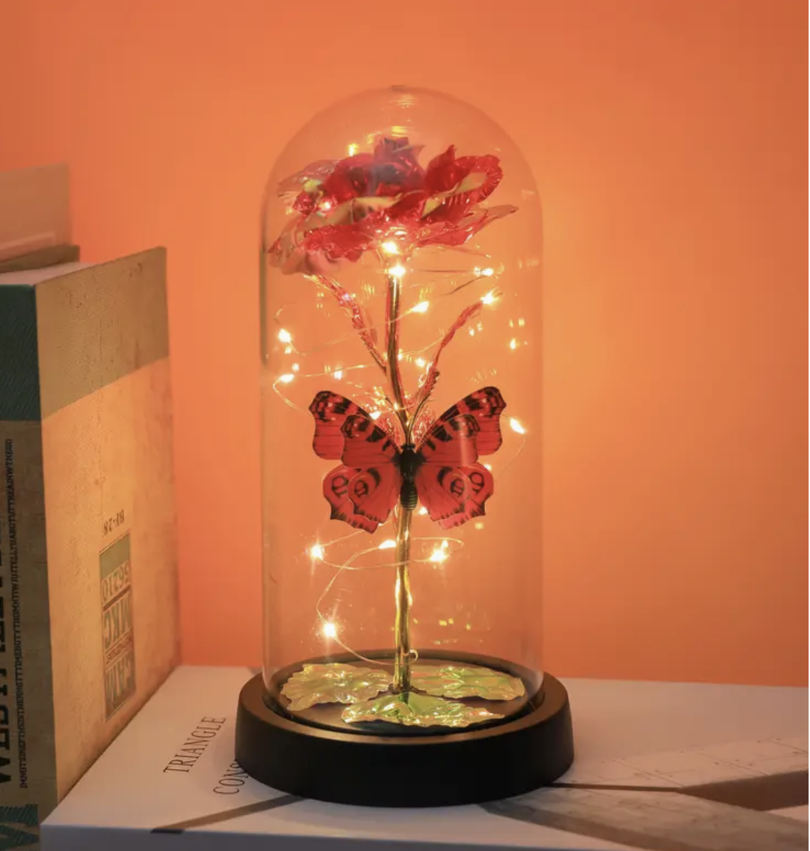 Vlinder Roos Lamp