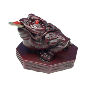 Feng Shui Beeldje Kikker Rood