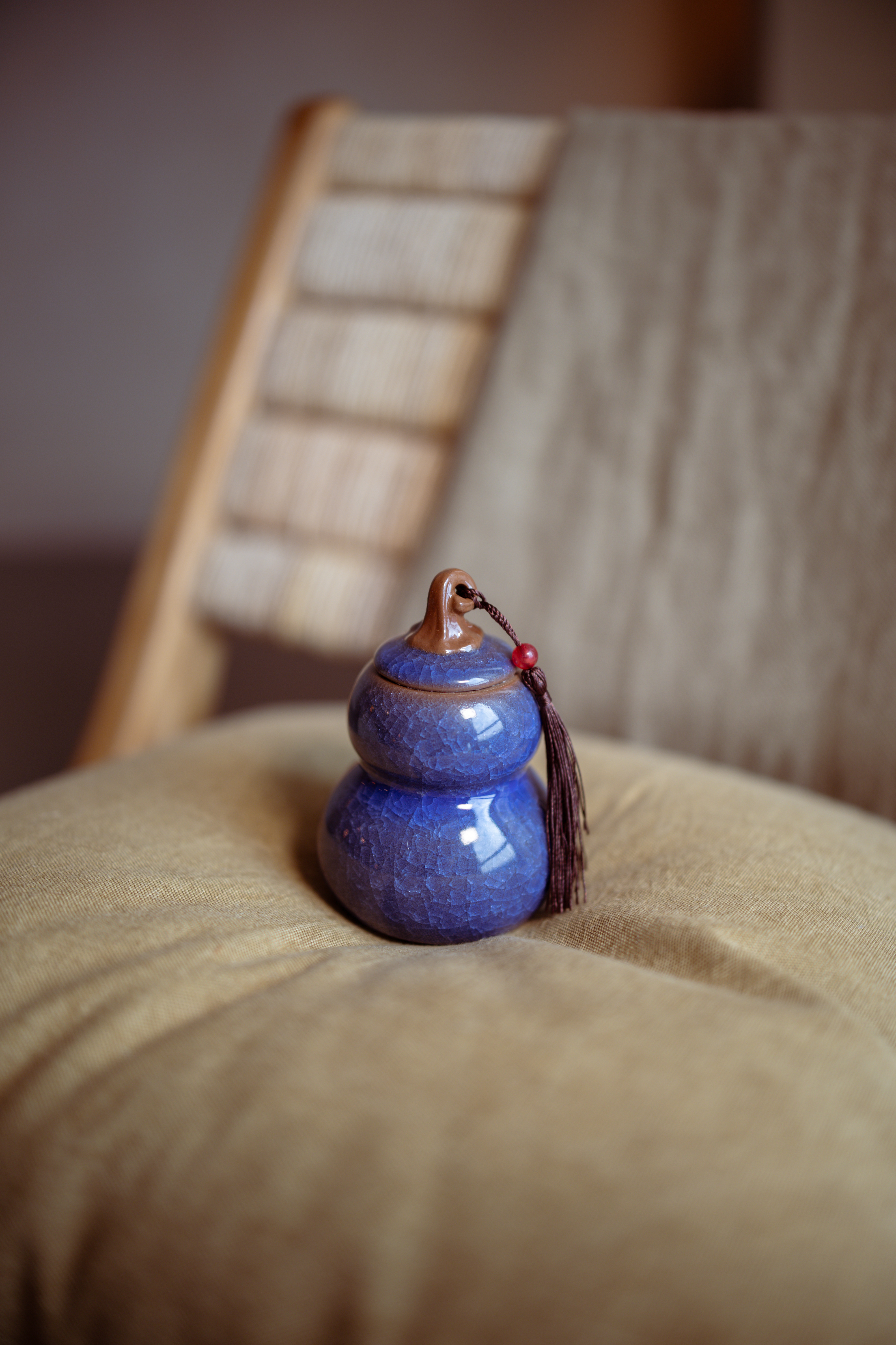 Urn voor Verbondenheid Donkerblauw - Rouwverwerking - Spiritueelboek.nl