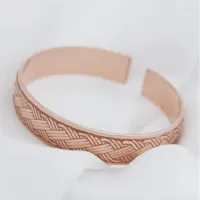 Koper armband gewoven