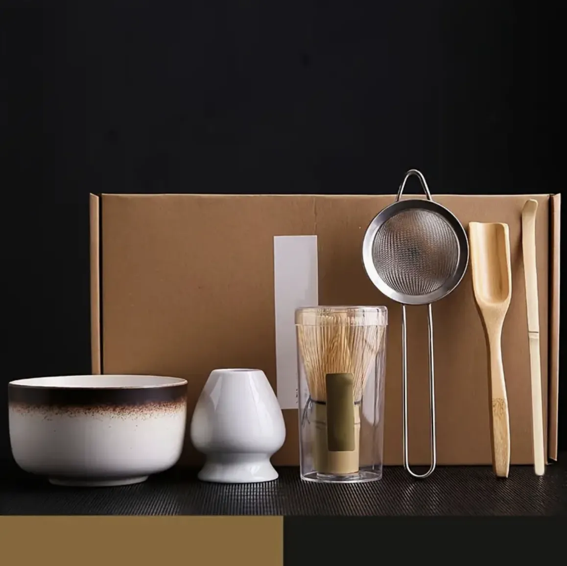 Matcha set 6-delig wit