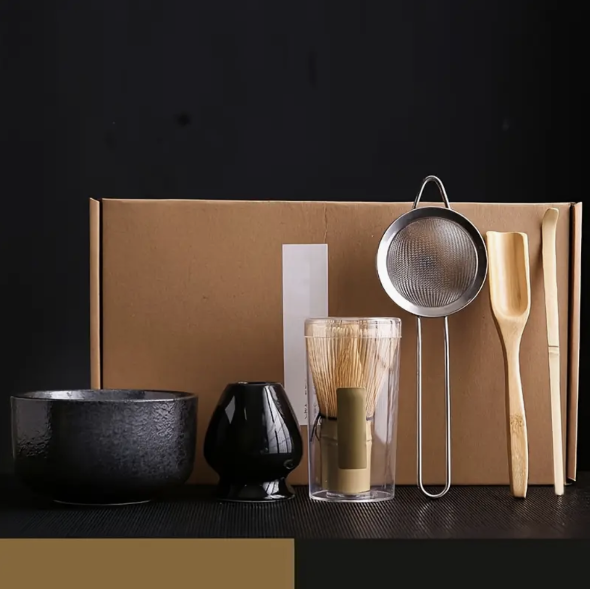Matcha set 6-delig zwart