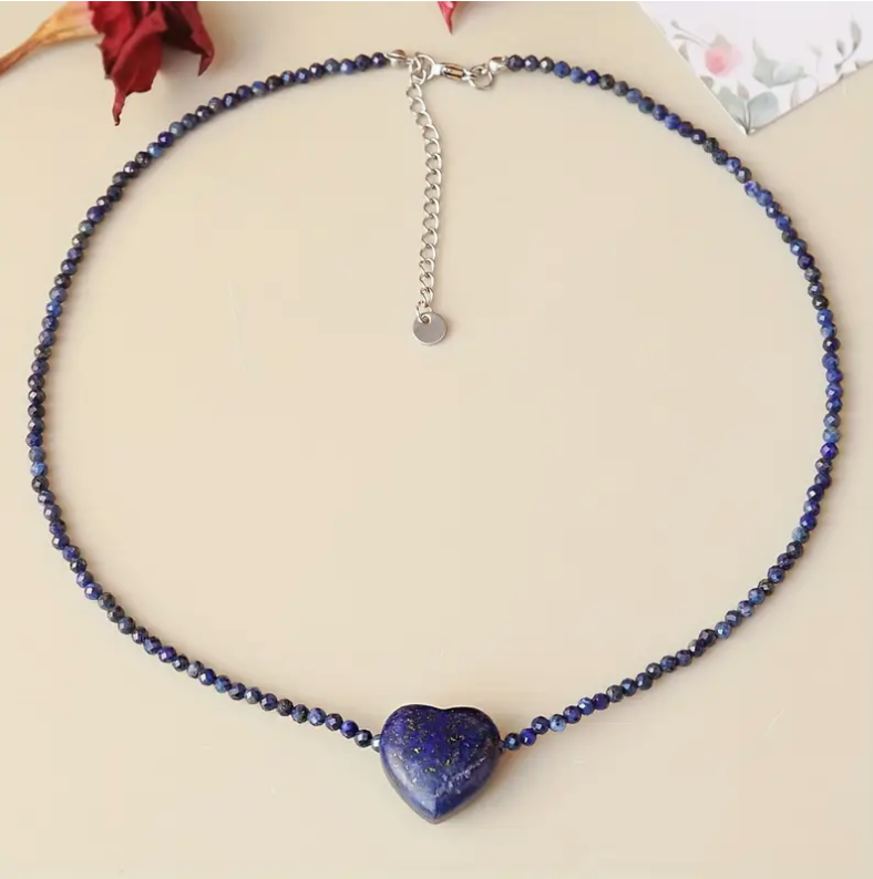 Lapis Lazuli Ketting met Hart