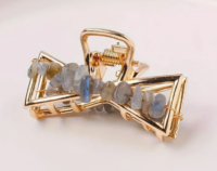 Goudkleurige Labradoriet Haarclip