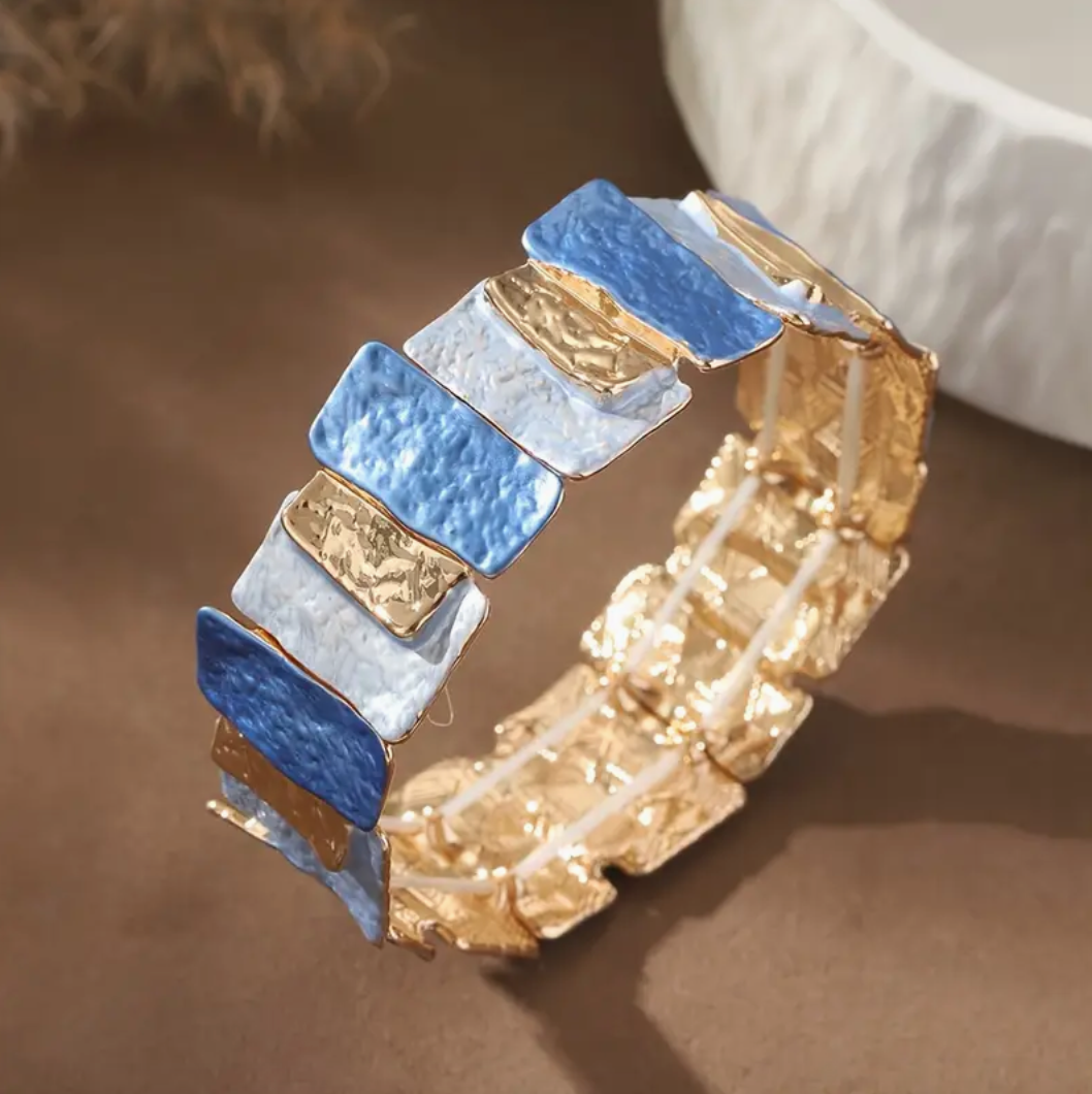 Art Deco Armband Blauw