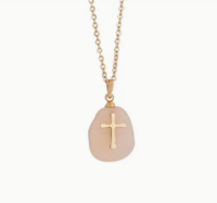 Rozenkwarts Ketting Kruis