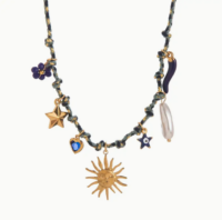 Bohemian Ketting Donkerblauw