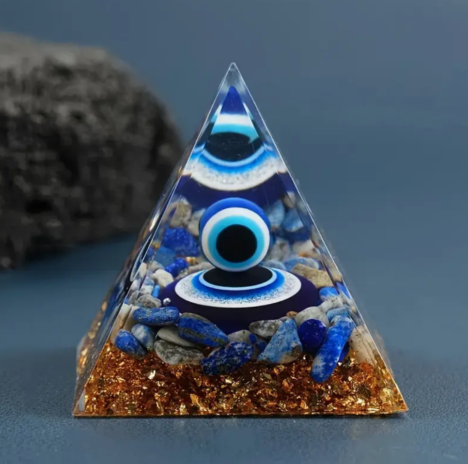 Orgoniet Piramide Lapis Lazuli Boze Oog