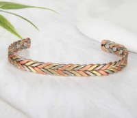 Magnetische Koperen Armband Gevlochten