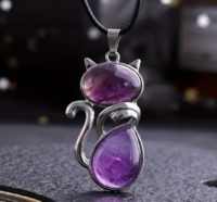 Amethist Kat Ketting