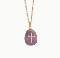 Amethist Ketting Kruis