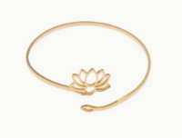 Goudkleurige Lotus Armband