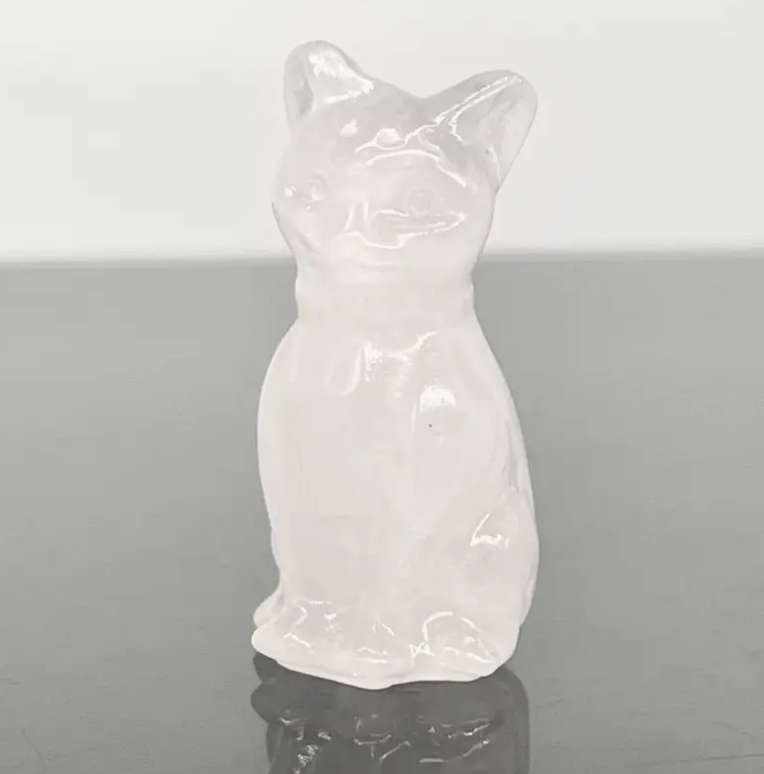Bergkristal Kattenbeeldje