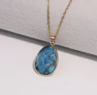 Facetgeslepen Sodaliet Ketting