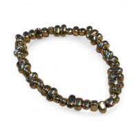 Hematiet Kralen Armband Goudkleurig