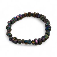 Hematiet Kralen Armband Doffe Olievlek Kleur