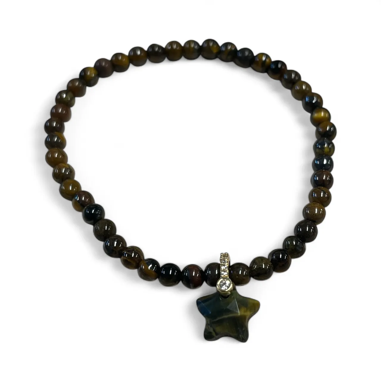 Tijgeroog Armband Ster