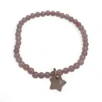 Rozenkwarts Armband Ster